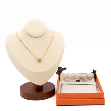 hermes pop h necklace marron glace|mini pop h necklace.